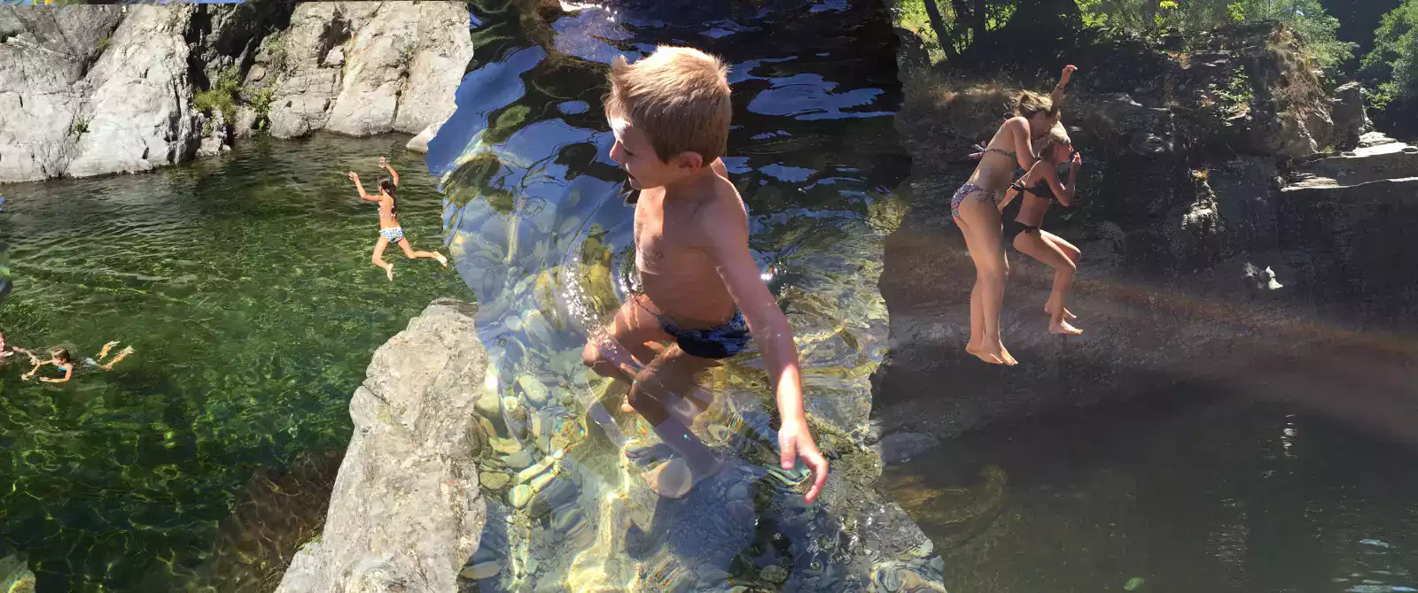 Baignade en rivière
